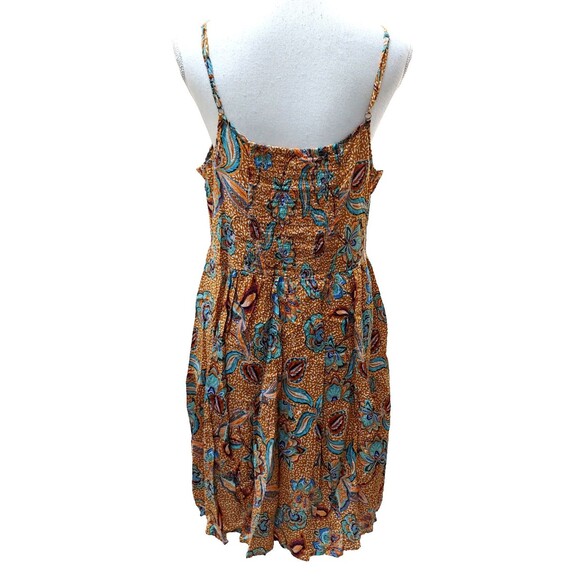 Anthropologie Another Love Dress XL Floral Sundress Strappy Knee Length Cotton - Picture 5 of 7